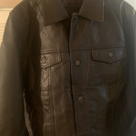 STOREJEES Other - STOREJEES MENS TRUCKER LEATHER JACKET.